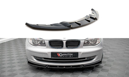 Frontlippe V.3 passend für BMW 1er E81 FL schwarz Hochglanz