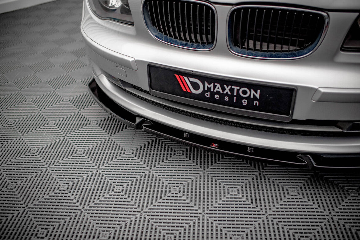 Frontlippe V.3 passend für BMW 1er E81 FL schwarz Hochglanz