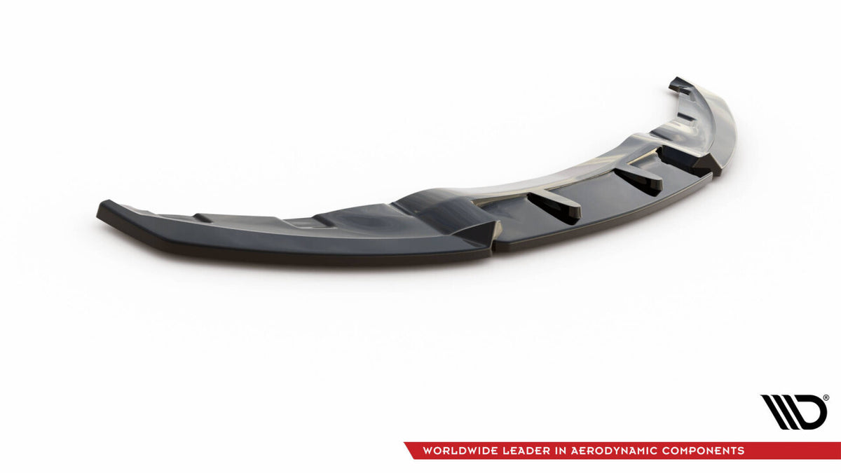 Frontlippe V.3 passend für BMW 1er E81 FL schwarz Hochglanz