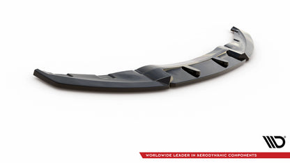 Frontlippe V.3 passend für BMW 1er E81 FL schwarz Hochglanz