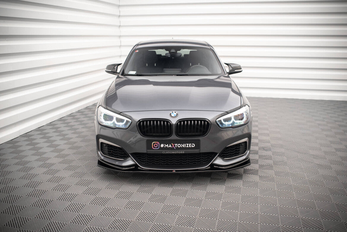 Frontlippe V.3 passend für BMW 1er F20/F21 M-Power schwarz Hochglanz