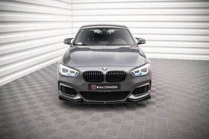 Frontlippe V.3 passend für BMW 1er F20/F21 M-Power schwarz Hochglanz