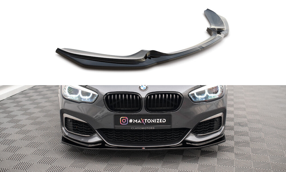 Frontlippe V.3 passend für BMW 1er F20/F21 M-Power schwarz Hochglanz