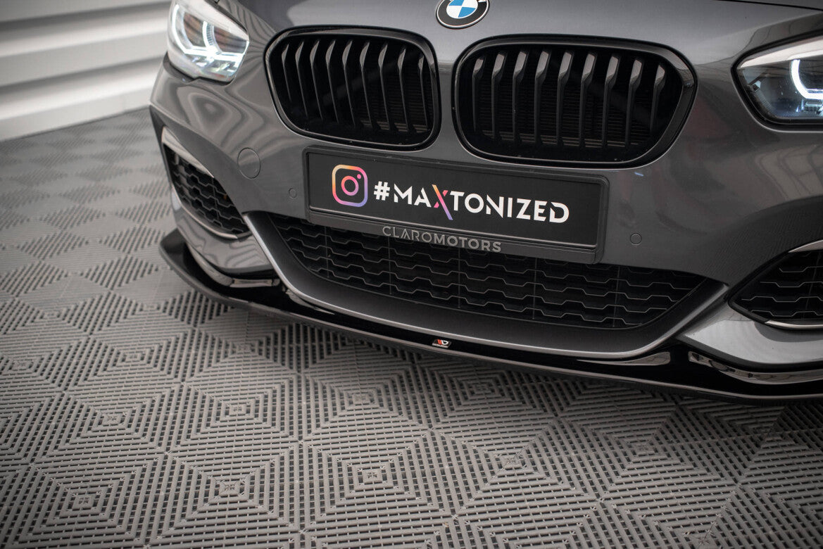 Frontlippe V.3 passend für BMW 1er F20/F21 M-Power schwarz Hochglanz