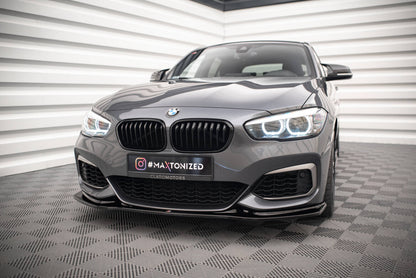 Frontlippe V.3 passend für BMW 1er F20/F21 M-Power schwarz Hochglanz