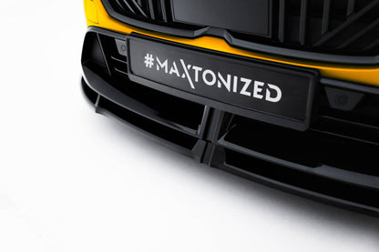 Frontlippe V.3 passend für BMW 1er M-Paket F70 schwarz Hochglanz