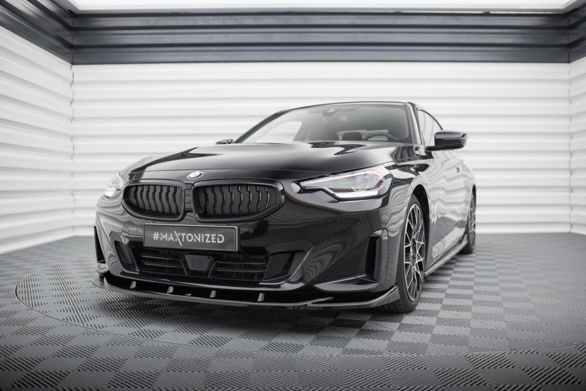 Frontlippe V.3 passend für BMW 2 Coupe G42 schwarz Hochglanz
