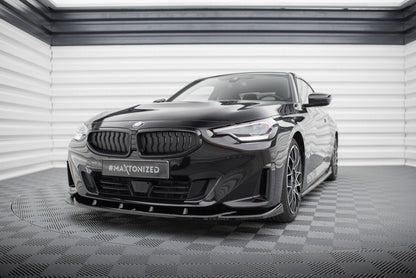Frontlippe V.3 passend für BMW 2 Coupe G42 schwarz Hochglanz