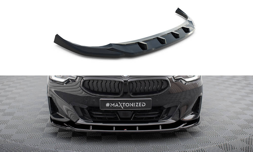 Frontlippe V.3 passend für BMW 2 Coupe G42 schwarz Hochglanz