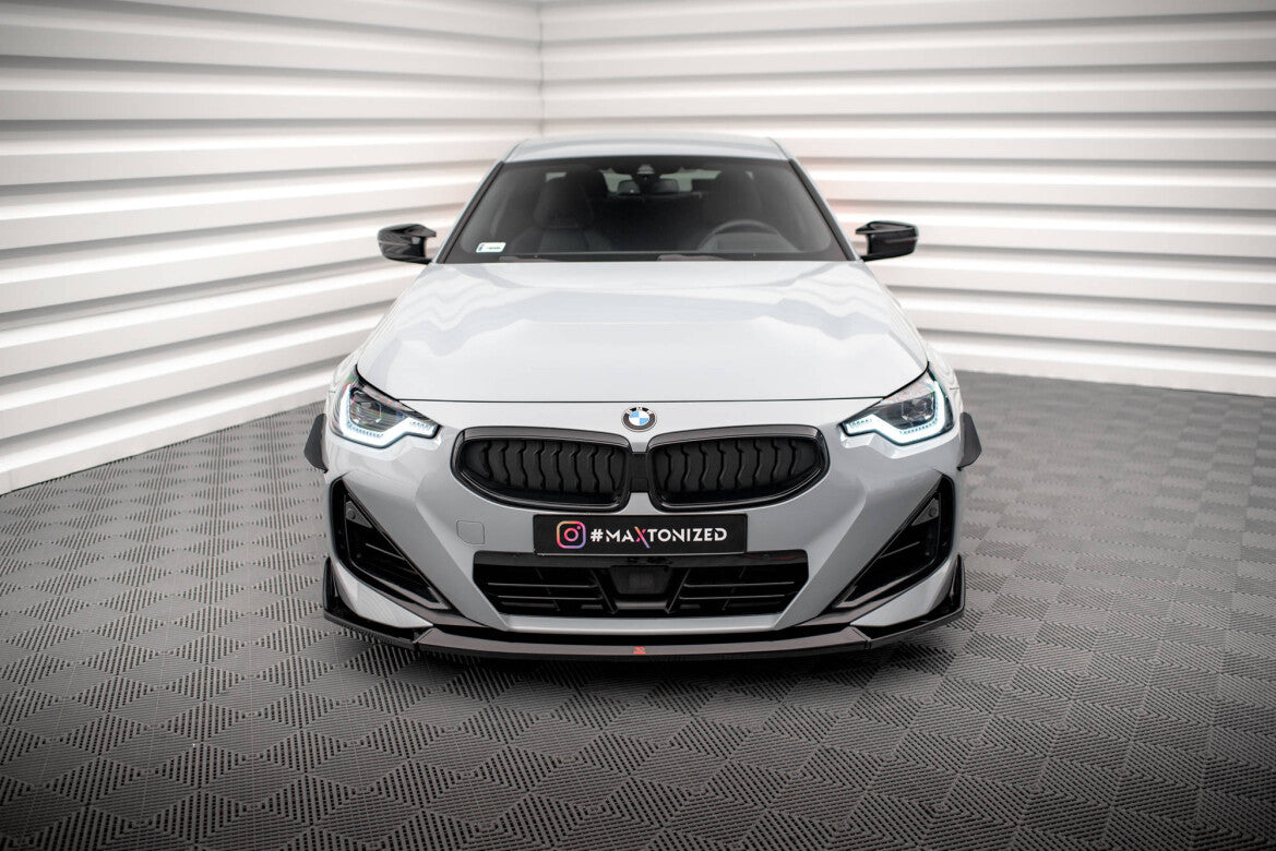 Frontlippe V.3 passend für BMW 2 Coupe M-Paket / M240i G42 schwarz Hochglanz