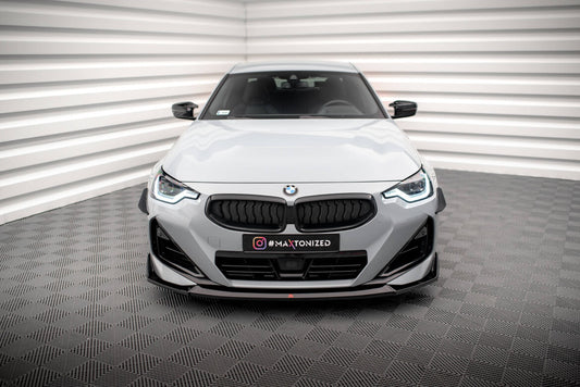 Frontlippe V.3 passend für BMW 2 Coupe M-Paket / M240i G42 schwarz Hochglanz