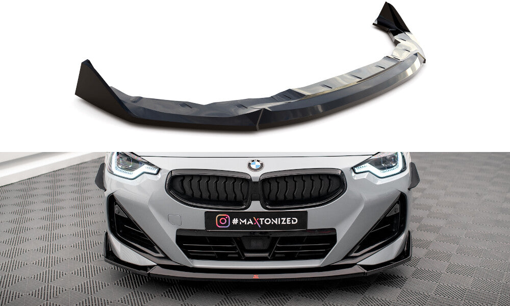 Frontlippe V.3 passend für BMW 2 Coupe M-Paket / M240i G42 schwarz Hochglanz