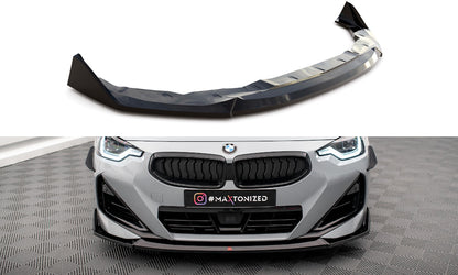 Frontlippe V.3 passend für BMW 2 Coupe M-Paket / M240i G42 schwarz Hochglanz