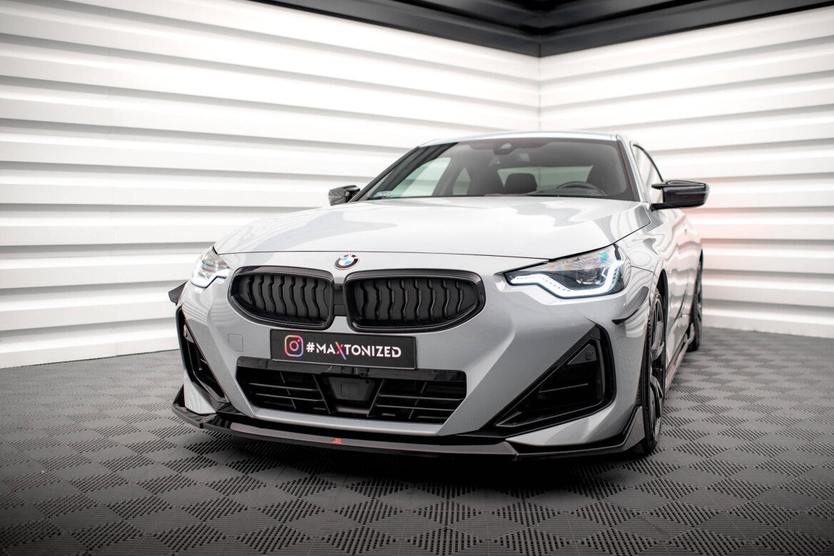 Frontlippe V.3 passend für BMW 2 Coupe M-Paket / M240i G42 schwarz Hochglanz