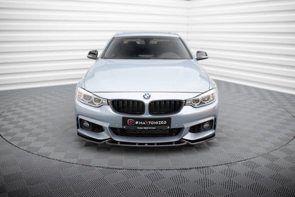 Frontlippe V.3 passend für BMW 4er Coupe / Gran Coupe / Cabrio M-Paket F32 / F36 / F33 schwarz Hochglanz