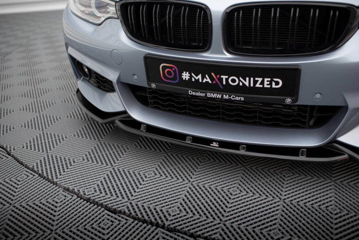 Frontlippe V.3 passend für BMW 4er Coupe / Gran Coupe / Cabrio M-Paket F32 / F36 / F33 schwarz Hochglanz
