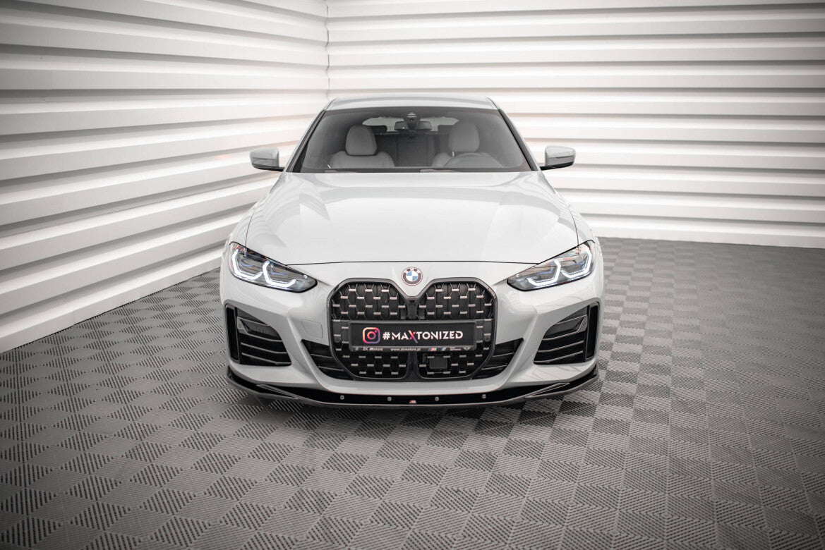 Frontlippe V.3 passend für BMW 4er / i4 Gran Coupe M-Paket / M440i G26 schwarz Hochglanz