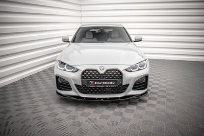 Frontlippe V.3 passend für BMW 4er / i4 Gran Coupe M-Paket / M440i G26 schwarz Hochglanz