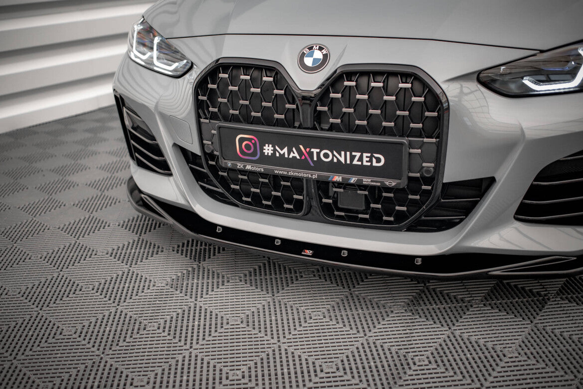 Frontlippe V.3 passend für BMW 4er / i4 Gran Coupe M-Paket / M440i G26 schwarz Hochglanz