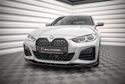 Frontlippe V.3 passend für BMW 4er / i4 Gran Coupe M-Paket / M440i G26 schwarz Hochglanz