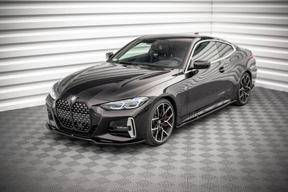 Frontlippe V.3 passend für BMW 4er M-Paket / M440i G22 / G23 / G22 FL / G23 FL schwarz Hochglanz