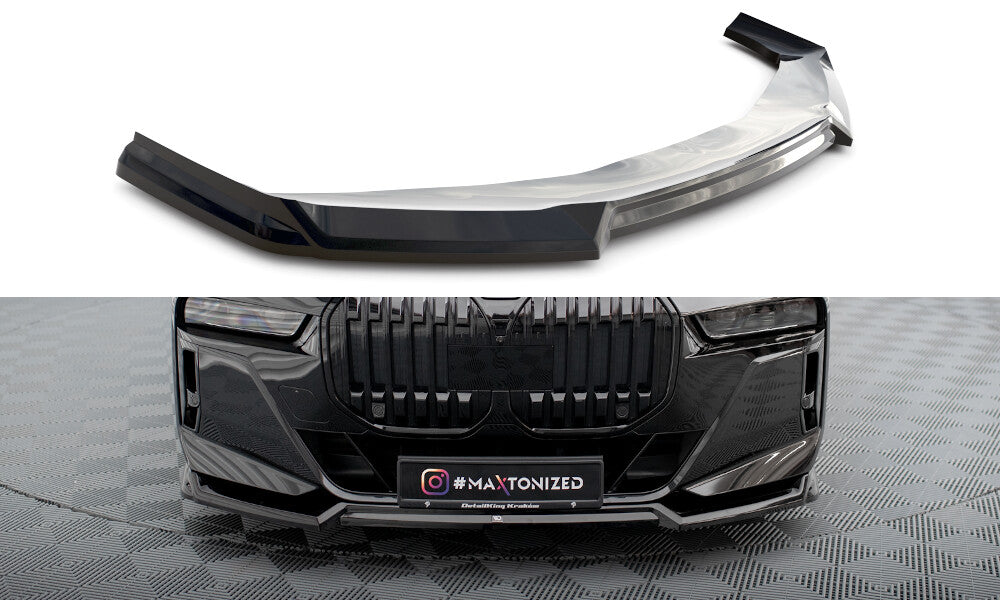Frontlippe V.3 passend für BMW 7 M-Paket / M760e / i7 M-Paket G70 schwarz Hochglanz