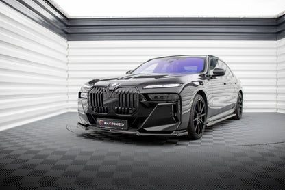 Frontlippe V.3 passend für BMW 7 M-Paket / M760e / i7 M-Paket G70 schwarz Hochglanz