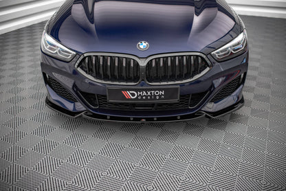 Frontlippe V.3 passend für BMW 8 Coupe G15 / 8 Gran Coupe M Paket G16 schwarz Hochglanz
