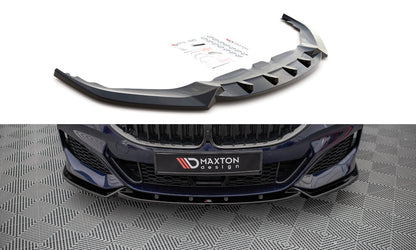 Frontlippe V.3 passend für BMW 8 Coupe G15 / 8 Gran Coupe M Paket G16 schwarz Hochglanz