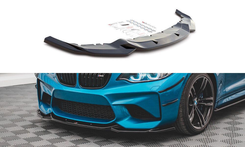 Frontlippe V.3 passend für BMW M2 F87 schwarz Hochglanz