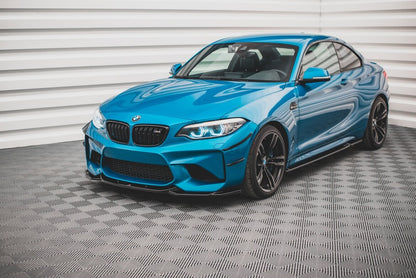 Frontlippe V.3 passend für BMW M2 F87 schwarz Hochglanz