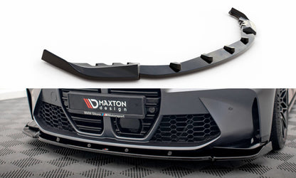 Frontlippe V.3 passend für BMW M3 / M4 G80 / G81 / G82 schwarz Hochglanz