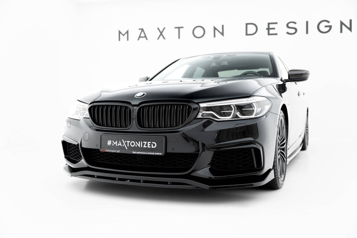 Frontlippe V.3 passend für BMW M550i / M550d Limousine G30 schwarz Hochglanz