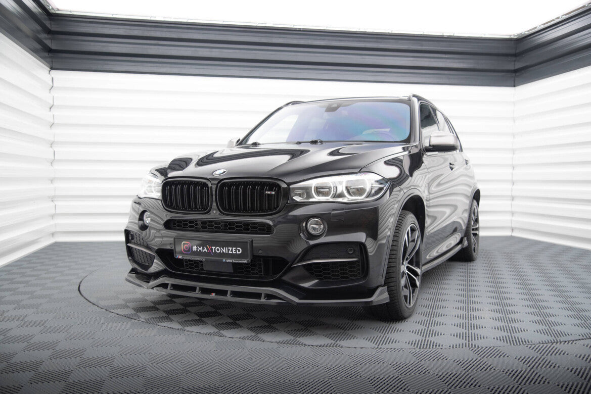 Frontlippe V.3 passend für BMW X5 M-Paket F15 schwarz Hochglanz