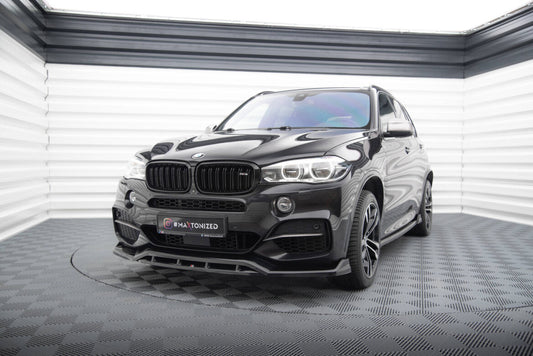 Frontlippe V.3 passend für BMW X5 M-Paket F15 schwarz Hochglanz