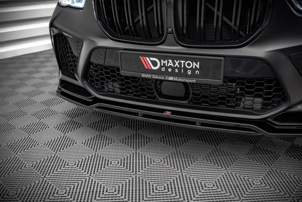 Frontlippe V.3 passend für BMW X5M F95 schwarz Hochglanz