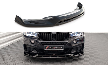 Frontlippe V.3 passend für BMW X6 M-Paket F16 schwarz Hochglanz