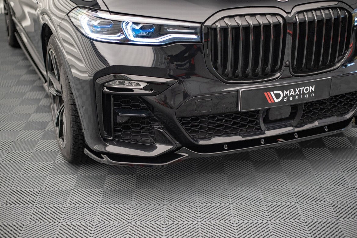 Frontlippe V.3 passend für BMW X7 M-Paket G07 schwarz Hochglanz
