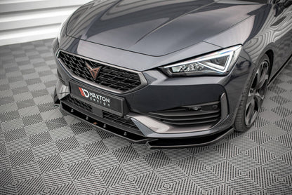 Frontlippe V.3 passend für CUPRA Leon Mk1 schwarz Hochglanz