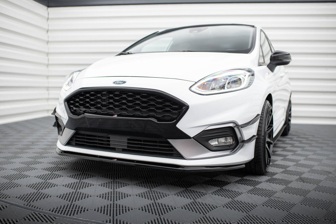 Frontlippe V.3 passend für Ford Fiesta Mk8 ST / ST-Line schwarz Hochglanz