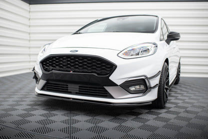Frontlippe V.3 passend für Ford Fiesta Mk8 ST / ST-Line schwarz Hochglanz