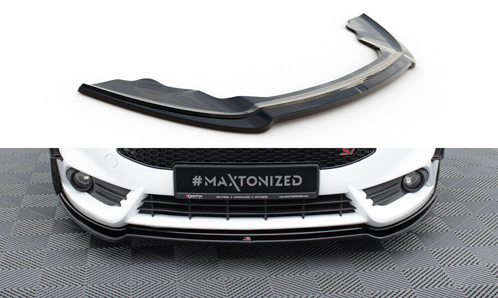 Frontlippe V.3 passend für Ford Fiesta ST Mk7 FL schwarz Hochglanz