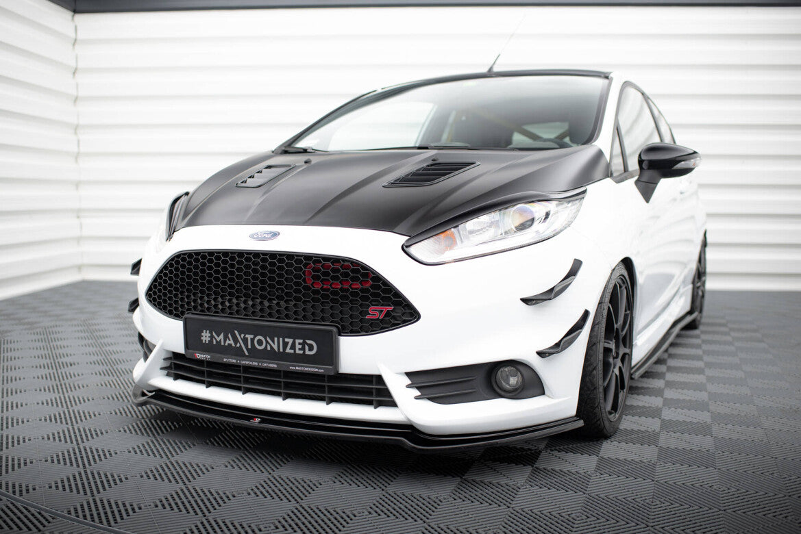 Frontlippe V.3 passend für Ford Fiesta ST Mk7 FL schwarz Hochglanz