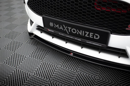 Frontlippe V.3 passend für Ford Fiesta ST Mk7 FL schwarz Hochglanz