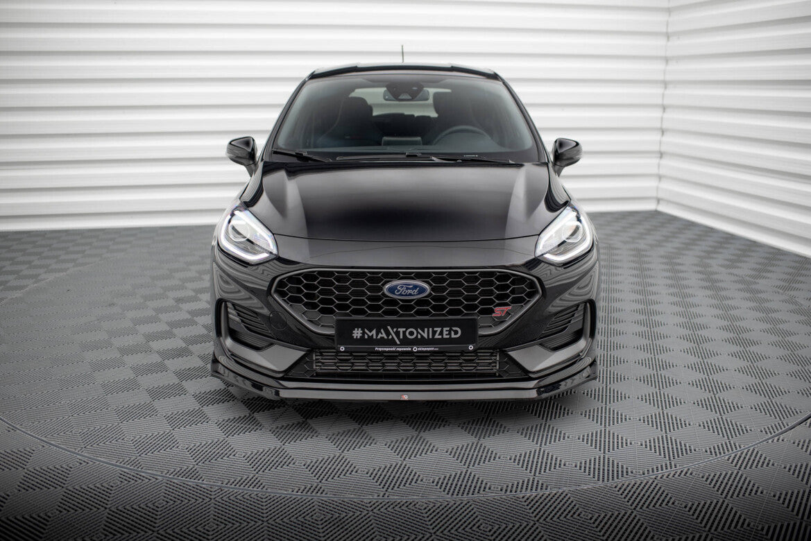 Frontlippe V.3 passend für Ford Fiesta ST / ST-line Mk8 FL schwarz Hochglanz