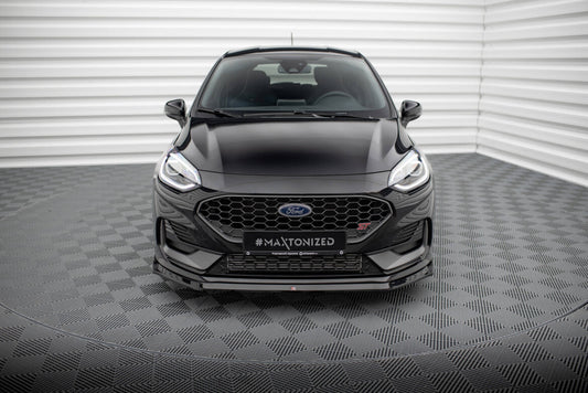 Frontlippe V.3 passend für Ford Fiesta ST / ST-line Mk8 FL schwarz Hochglanz