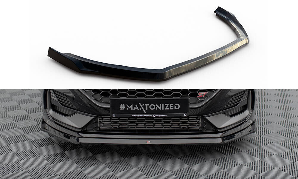 Frontlippe V.3 passend für Ford Fiesta ST / ST-line Mk8 FL schwarz Hochglanz