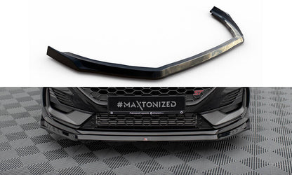 Frontlippe V.3 passend für Ford Fiesta ST / ST-line Mk8 FL schwarz Hochglanz