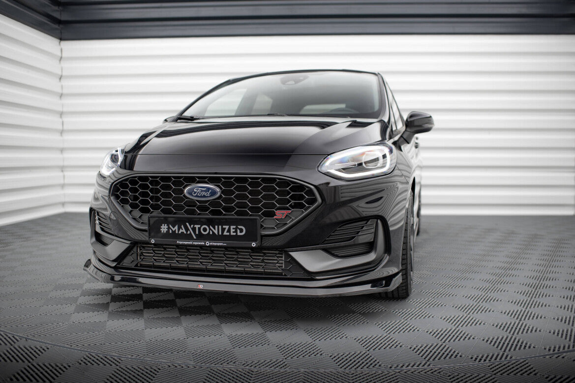 Frontlippe V.3 passend für Ford Fiesta ST / ST-line Mk8 FL schwarz Hochglanz