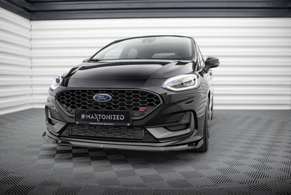 Frontlippe V.3 passend für Ford Fiesta ST / ST-line Mk8 FL schwarz Hochglanz